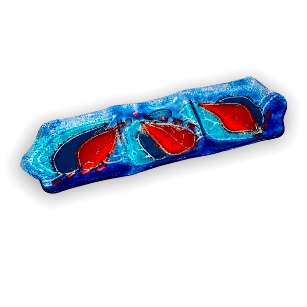 Fused Art Glass Serving Platter